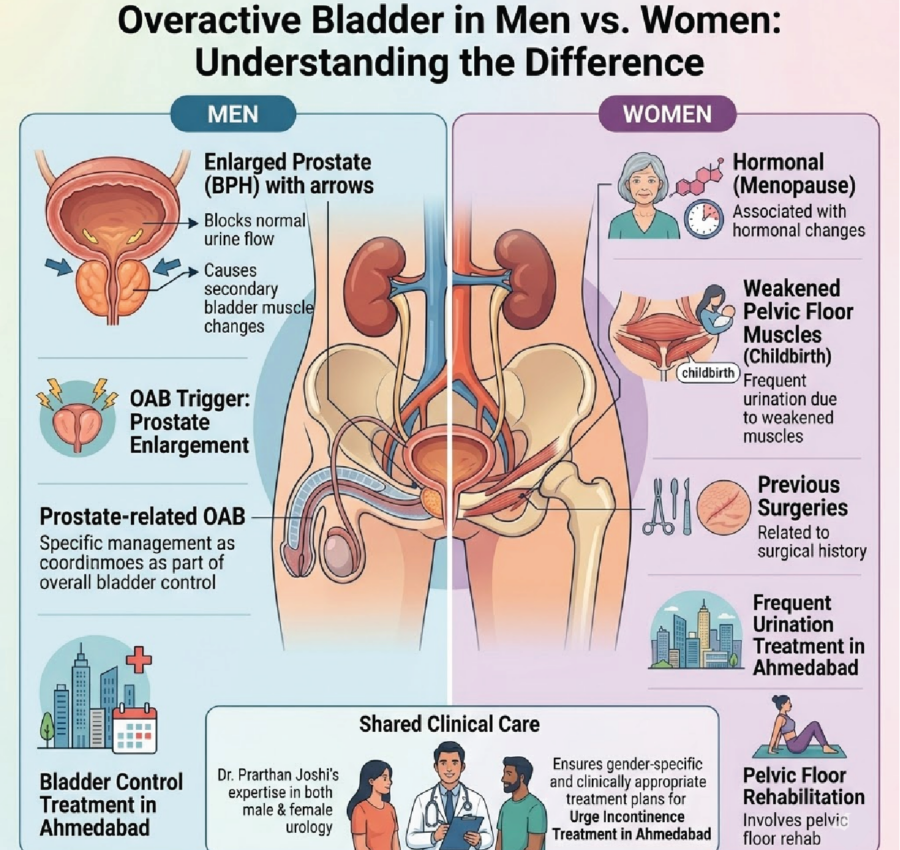Overactive Bladder Men vs Women